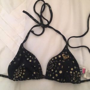 Black Roxy Triangle Top Size Small